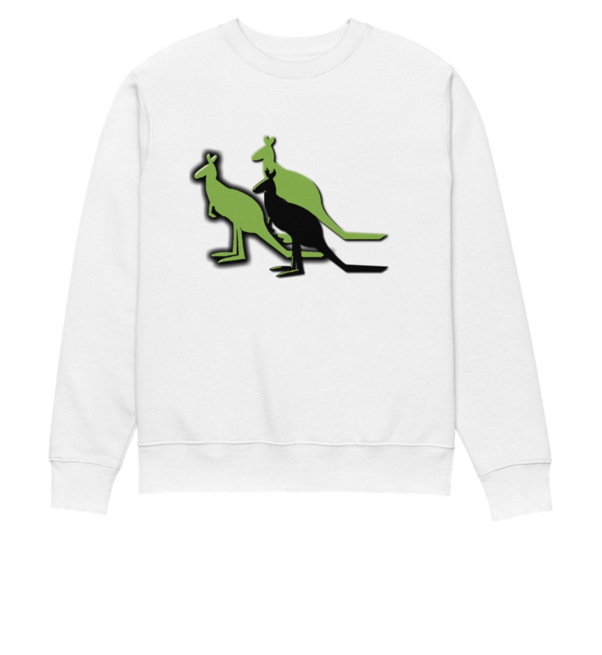 3 Kangaroo Sweatshirt -White