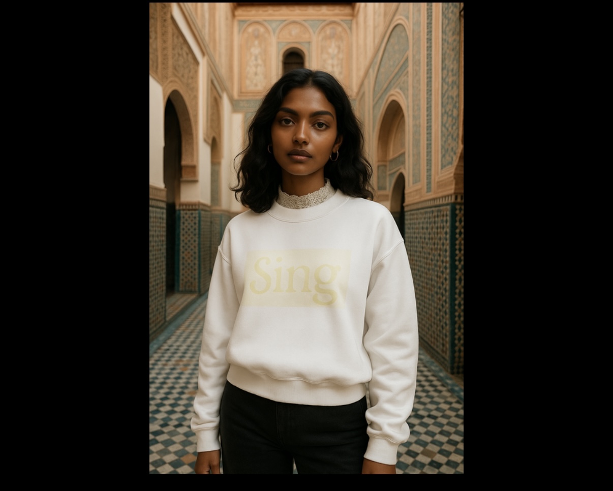 Positive Words Sweatshirt- Sing