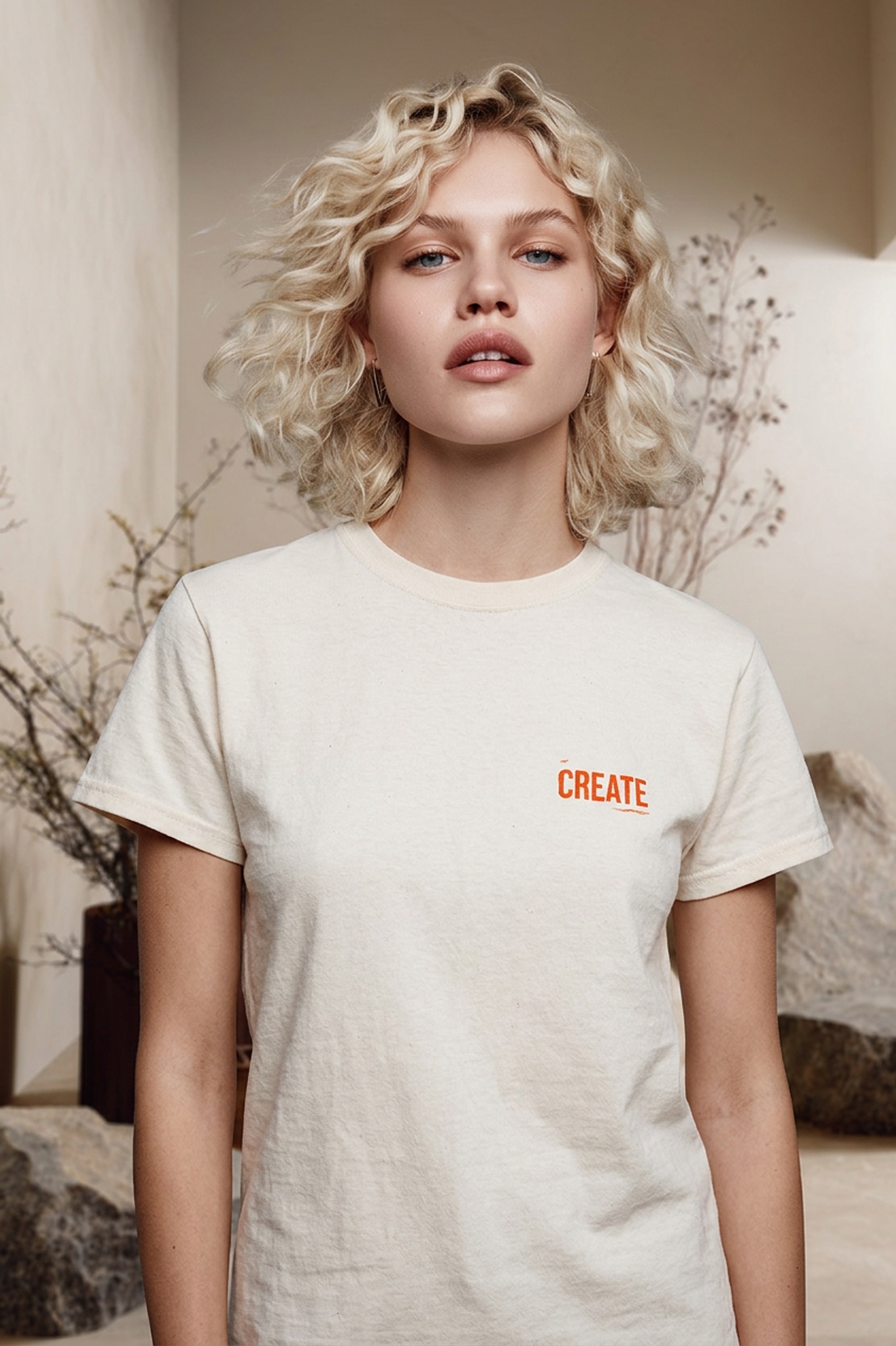 CREATE. T-shirt by: alnbrands (orange)