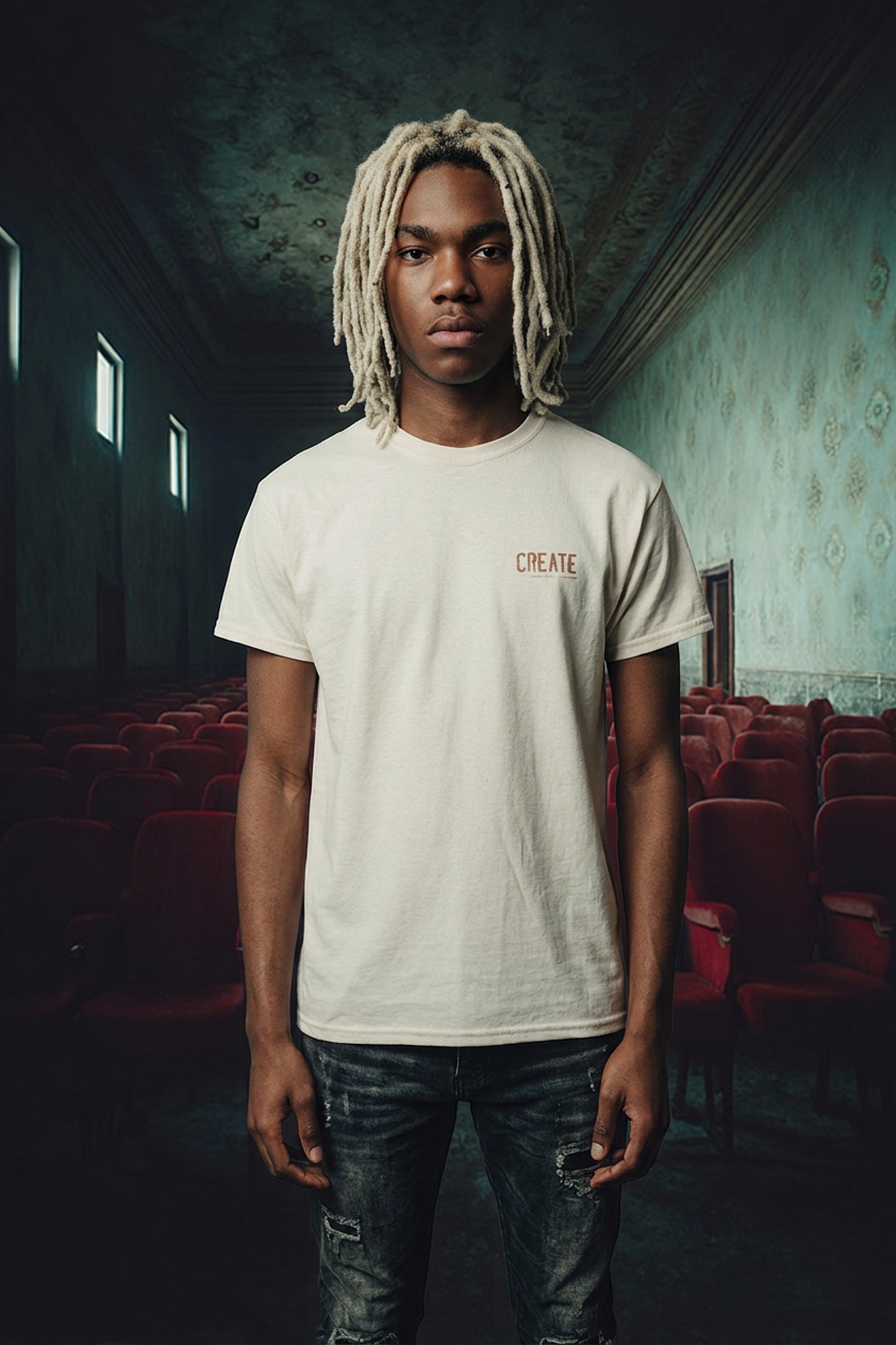 CREATE Logo T-shirt by: alnbrands (copper)
