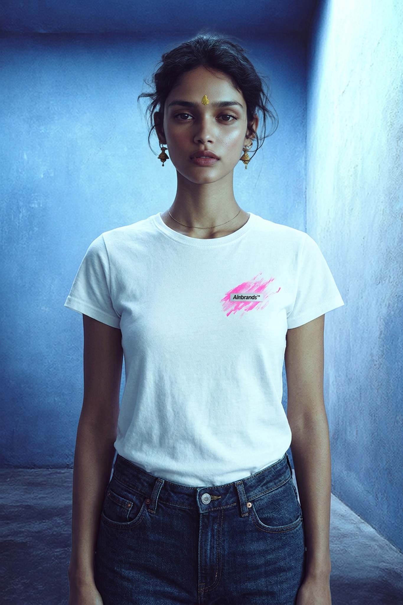 Ladies' Logo Paint T-Shirt by alnbrands