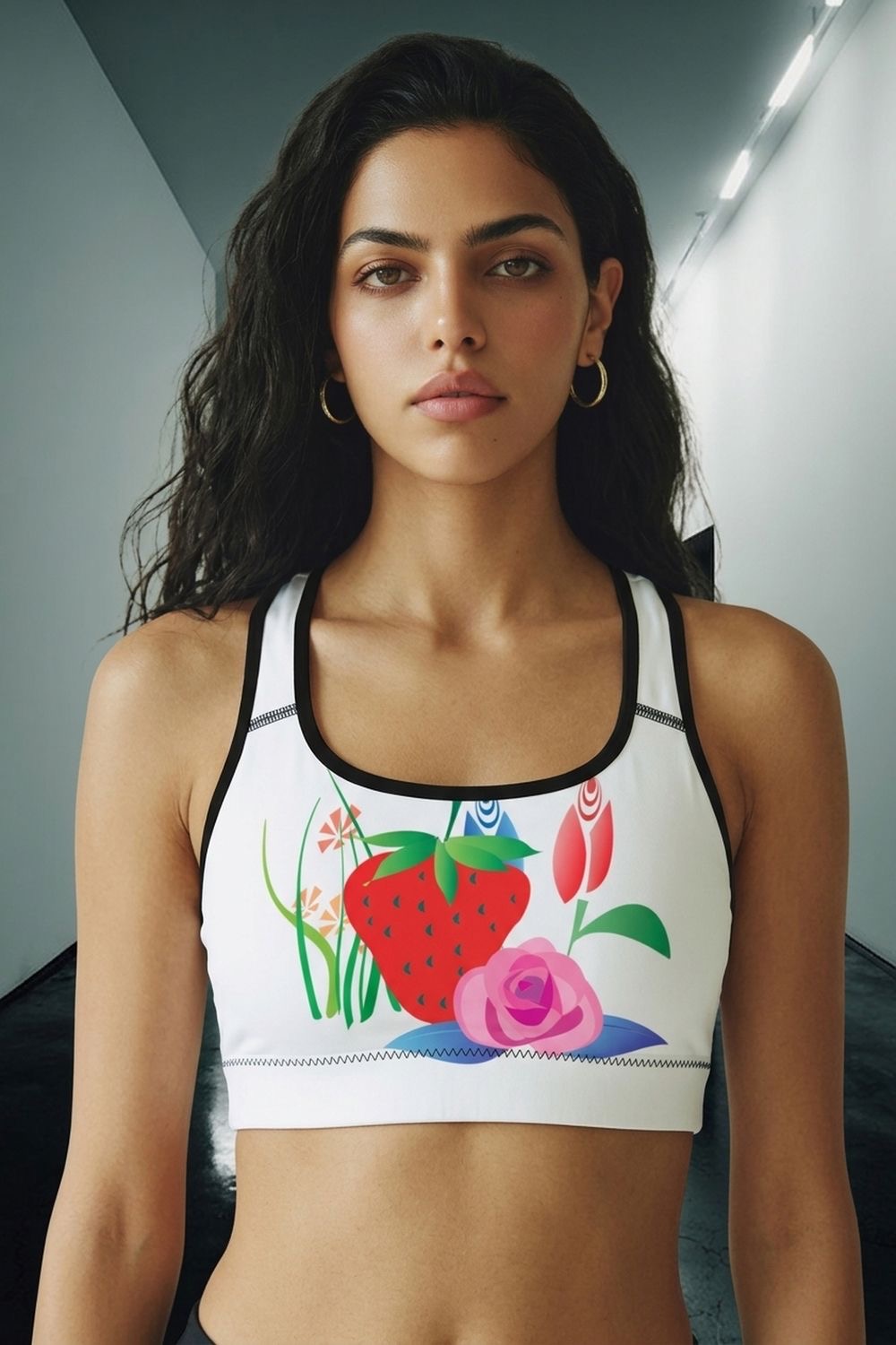 Sweet Beautiful Sports Bra -White