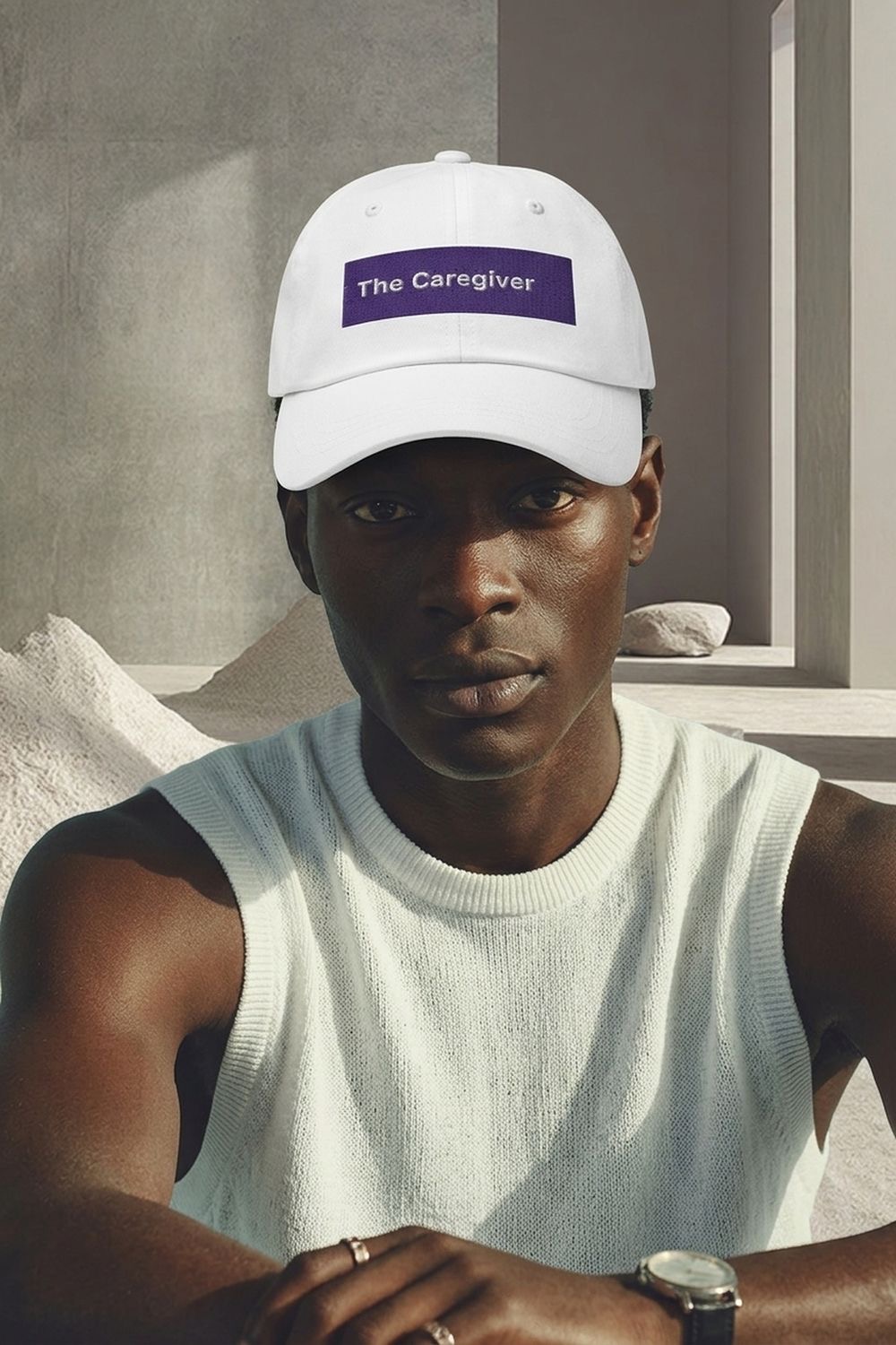 Archetype Collection The Caregiver- Dad Hat -White
