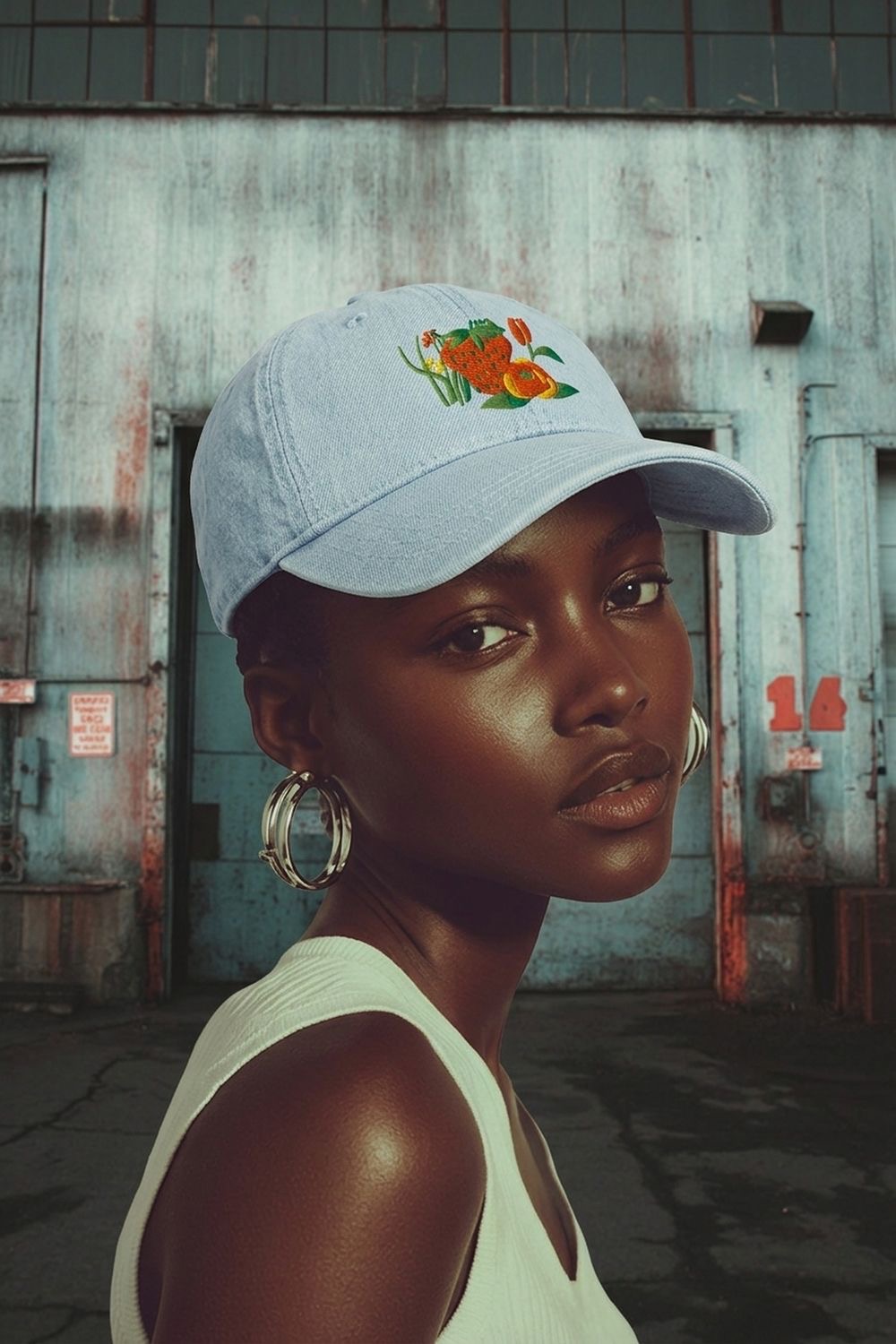 Sweet Beauty Denim Hat – Light Blue